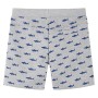 Pantalones cortos infantiles con cordón gris melange 140 de , Pantalones de niños - Ref: Foro24-12333, Precio: 10,20 €, Descu...