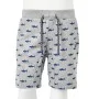Children's shorts with gray melange drawstring 140 by , kids pants - Ref: Foro24-12333, Price: 10,09 €, Discount: %