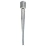 Ground spikes 2 pcs silver galvanized steel 7x7x90 cm by vidaXL, Spikes for anchoring in the ground - Ref: Foro24-145404, Pri...