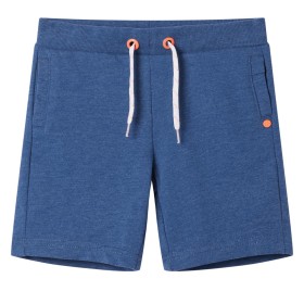 Kindershorts mit Kordelzug dunkelblau melange 128 von , Kinderhosen - Ref: Foro24-12367, Preis: 9,53 €, Rabatt: %