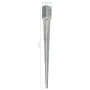 Ground spikes 2 pcs silver galvanized steel 7x7x90 cm by vidaXL, Spikes for anchoring in the ground - Ref: Foro24-145404, Pri...