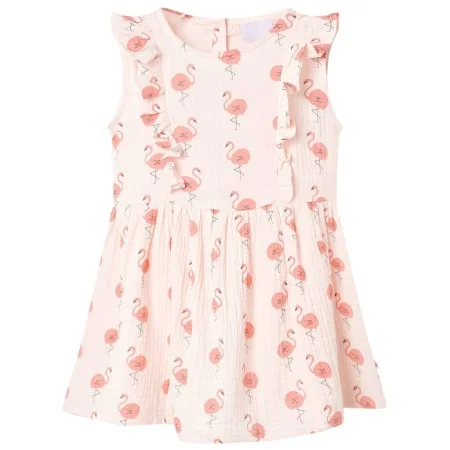 Vestido infantil con volantes rosa suave 116 de , Vestidos de niños - Ref: Foro24-11481, Precio: 10,97 €, Descuento: %