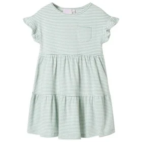Kinderkleid mit mintgrünen Rüschenärmeln 128 von , Kinderkleider - Ref: Foro24-11512, Preis: 10,19 €, Rabatt: %