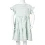 Vestido infantil de mangas con volantes verde menta 128 de , Vestidos de niños - Ref: Foro24-11512, Precio: 10,19 €, Descuent...