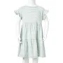 Vestido infantil de mangas con volantes verde menta 104 de , Vestidos de niños - Ref: Foro24-11510, Precio: 10,19 €, Descuent...