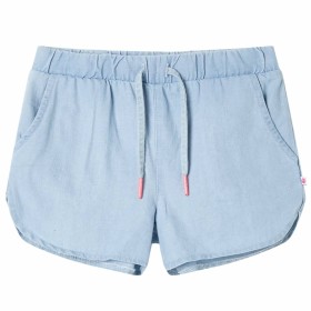 Pantalones cortos infantiles azul claro vaquero suave 128