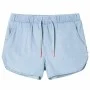 Light blue soft denim children's shorts 128 by , kids pants - Ref: Foro24-10887, Price: 10,32 €, Discount: %