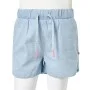 Light blue soft denim children's shorts 128 by , kids pants - Ref: Foro24-10887, Price: 10,32 €, Discount: %
