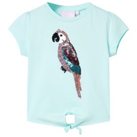 Helles Aquamarin-Kinder-T-Shirt 92 von , Kinder-T-Shirts - Ref: Foro24-10554, Preis: 8,74 €, Rabatt: %