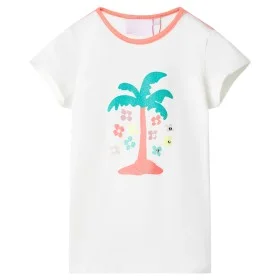 Ecrufarbenes Kinder-T-Shirt 92 von , Kinder-T-Shirts - Ref: Foro24-11294, Preis: 8,12 €, Rabatt: %