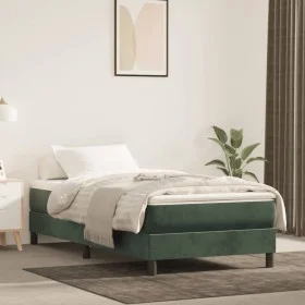 Dunkelgrüne Taschenfederkernmatratze aus Samt, 120 x 190 x 20 cm von , Matratzen - Ref: Foro24-4007157, Preis: 195,44 €, Raba...