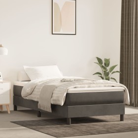 Dunkelgraue Taschenfederkernmatratze aus Samt, 120 x 190 x 20 cm von , Matratzen - Ref: Foro24-4007155, Preis: 208,66 €, Raba...