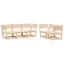 Gartensofa-Set 5-teilig aus massivem Kiefernholz von , Gartensets - Ref: Foro24-3216995, Preis: 377,34 €, Rabatt: %