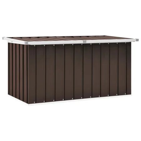 Caja de almacenaje para jardín marrón 129x67x65 cm de vidaXL, Cajas de almacenaje para exteriores - Ref: Foro24-46264, Precio...