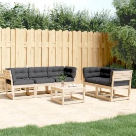 5-piece garden sofa set with solid pine wood cushions by , Garden sets - Ref: Foro24-3217000, Price: 533,05 €, Discount: %