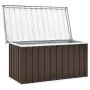 Caja de almacenaje para jardín marrón 129x67x65 cm de vidaXL, Cajas de almacenaje para exteriores - Ref: Foro24-46264, Precio...