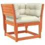 Set de sofás jardín 5 pzas con cojines madera pino marrón cera de , Conjuntos de jardín - Ref: Foro24-3217002, Precio: 631,20...