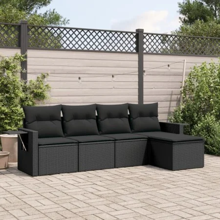 5-piece garden furniture set and black synthetic rattan cushions by , Garden sets - Ref: Foro24-3252422, Price: 362,19 €, Dis...