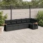 6-piece garden sofa set and black synthetic rattan cushions by , Garden sets - Ref: Foro24-3259227, Price: 436,30 €, Discount: %