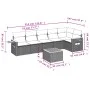 7-teiliges Gartensofa-Set und beigefarbene synthetische Rattankissen von , Gartensets - Ref: Foro24-3259238, Preis: 459,04 €,...