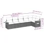 Garden sofa set with cushions 6 pieces beige synthetic rattan by , Garden sets - Ref: Foro24-3259231, Price: 408,01 €, Discou...