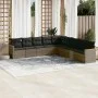 9-teiliges Gartenmöbel-Set und graue synthetische Rattankissen von , Gartensets - Ref: Foro24-3258462, Preis: 535,45 €, Rabat...