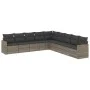 9-teiliges Gartenmöbel-Set und graue synthetische Rattankissen von , Gartensets - Ref: Foro24-3258462, Preis: 535,45 €, Rabat...