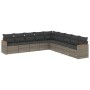9-teiliges Gartenmöbel-Set und graue synthetische Rattankissen von , Gartensets - Ref: Foro24-3258462, Preis: 525,22 €, Rabat...