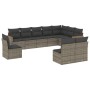 10-piece garden sofa set with gray synthetic rattan cushions by , Garden sets - Ref: Foro24-3258476, Price: 574,79 €, Discoun...