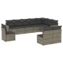 10-teilige Gartensofagarnitur mit grauen synthetischen Rattankissen von , Gartensets - Ref: Foro24-3258476, Preis: 584,07 €, ...