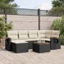 7-piece garden dining set and black synthetic rattan cushions by , Garden sets - Ref: Foro24-3259424, Price: 421,61 €, Discou...