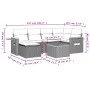 7-piece garden dining set and black synthetic rattan cushions by , Garden sets - Ref: Foro24-3259424, Price: 421,61 €, Discou...