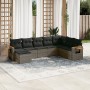 8-piece garden sofa set and gray synthetic rattan cushions by , Garden sets - Ref: Foro24-3259491, Price: 524,67 €, Discount: %