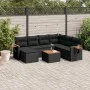 8-piece garden sofa set and black synthetic rattan cushions by , Garden sets - Ref: Foro24-3259451, Price: 504,01 €, Discount: %