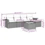 Garden sofa set with cushions 6 pieces beige synthetic rattan by , Garden sets - Ref: Foro24-3252436, Price: 384,30 €, Discou...