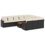 11-teiliges Gartensofa-Set und schwarze synthetische Rattankissen von , Gartensets - Ref: Foro24-3258745, Preis: 625,32 €, Ra...