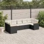 7-piece garden dining set and black synthetic rattan cushions by , Garden sets - Ref: Foro24-3258668, Price: 430,98 €, Discou...
