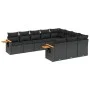 Gartensofa-Set 10-teilig mit schwarzen synthetischen Rattankissen von , Gartensets - Ref: Foro24-3259577, Preis: 642,03 €, Ra...