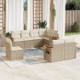 Garden sofa set with beige cushions 8 pcs PE rattan by , Garden sets - Ref: Foro24-3259405, Price: 616,76 €, Discount: %
