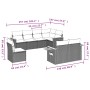 Garden sofa set with beige cushions 8 pcs PE rattan by , Garden sets - Ref: Foro24-3259405, Price: 616,76 €, Discount: %