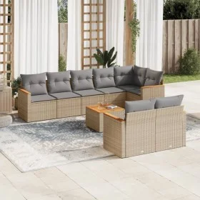 9-piece garden sofa set with beige synthetic rattan cushions by , Garden sets - Ref: Foro24-3258559, Price: 586,63 €, Discoun...