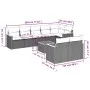 9-teiliges Gartensofa-Set mit beigen synthetischen Rattankissen von , Gartensets - Ref: Foro24-3258559, Preis: 586,63 €, Raba...
