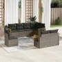 8-piece garden sofa set and gray synthetic rattan cushions by , Garden sets - Ref: Foro24-3259407, Price: 559,40 €, Discount: %