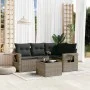 Garden sofa set with cushions 5 pieces gray synthetic rattan by , Garden sets - Ref: Foro24-3252457, Price: 338,50 €, Discoun...