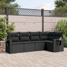 5-piece garden furniture set and black synthetic rattan cushions by , Garden sets - Ref: Foro24-3252462, Price: 377,59 €, Dis...
