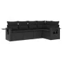 5-piece garden furniture set and black synthetic rattan cushions by , Garden sets - Ref: Foro24-3252462, Price: 377,59 €, Dis...