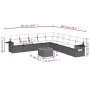 Garden sofa set with beige cushions 10 pieces synthetic rattan by , Garden sets - Ref: Foro24-3256941, Price: 610,69 €, Disco...