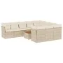 11-piece garden sofa set with beige synthetic rattan cushions by , Garden sets - Ref: Foro24-3223839, Price: 704,23 €, Discou...