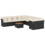 11-piece garden sofa set and black synthetic rattan cushions by , Garden sets - Ref: Foro24-3223851, Price: 584,65 €, Discoun...