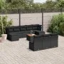 11-teiliges Gartensofa-Set und schwarze synthetische Rattankissen von , Gartensets - Ref: Foro24-3223864, Preis: 626,50 €, Ra...